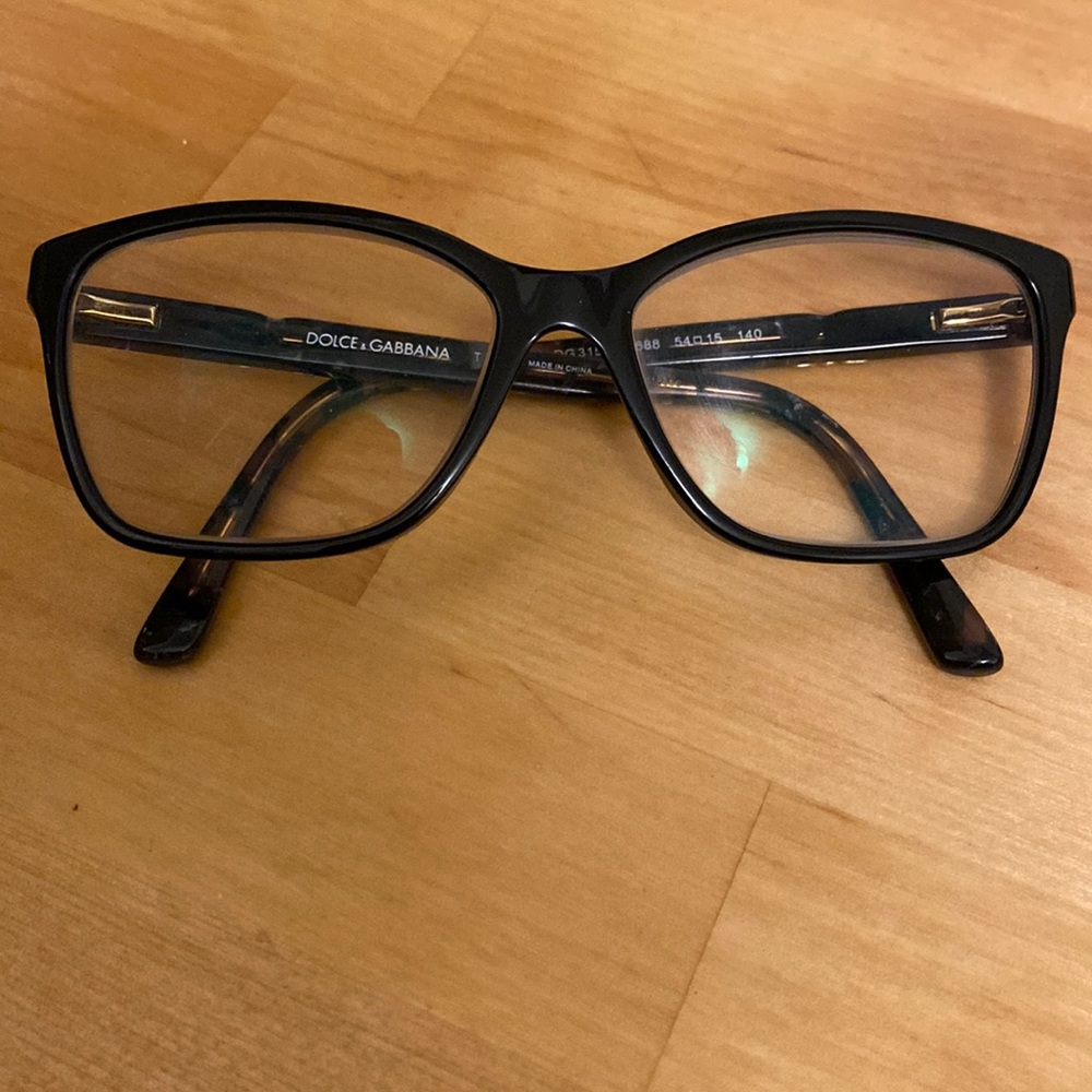 Dolce & gabbana womens black eyeglass frame D&G